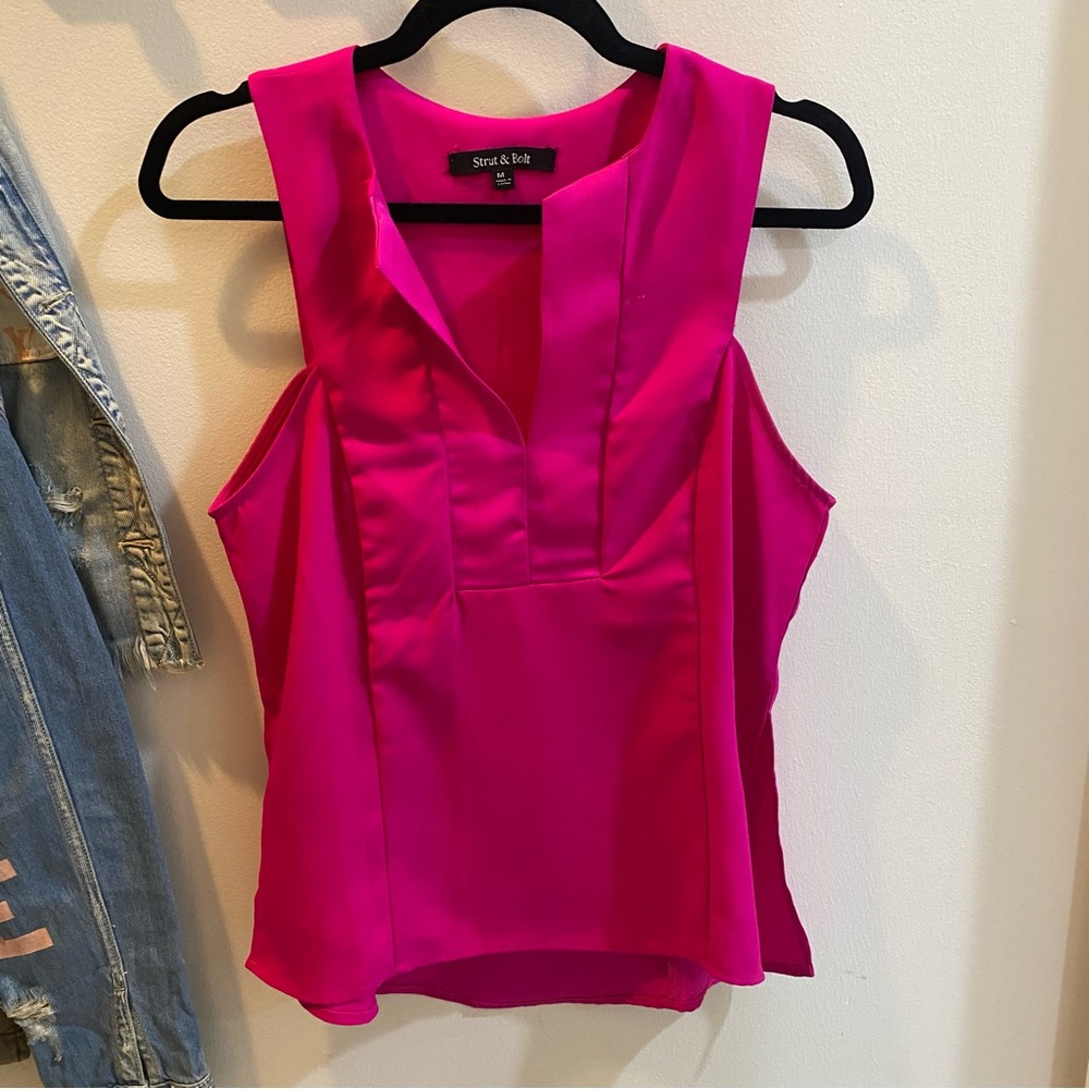 Strut & Bolt pink going out blouse